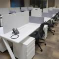 Sky Wise Investment | Products Seen: [Apex Workstation – Double sided, Yoda Screen, Bingo Midback Office Chair & Dan Mobile Pedestal - 2 Drawers - Standard Size]
